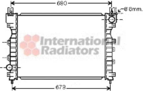 <strong>Радіатор охолодження LAND ROVER FREELANDER -06 (вир-во) Van Wezel 02002174 (фото 1)</strong>