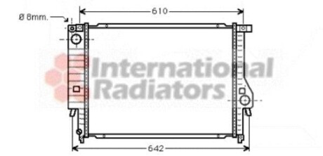 Купить Радіатор BMW 324D/530/730 MT 85-94 Van Wezel 06002096 по низкой цене в Украине (фото 1)