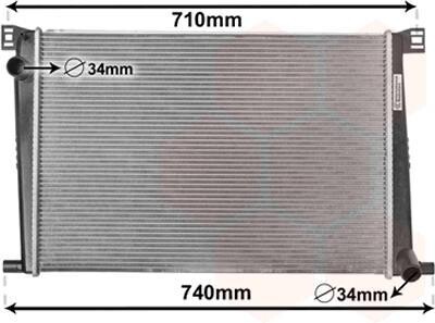 Радіатор охолодження Van Wezel 06002356 фото товара