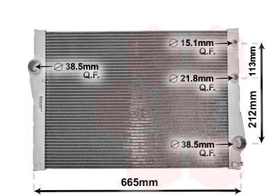 Радіатор охолодження BMW X5 E70/ BMW X6 E71 Van Wezel 06002471 (фото 1)