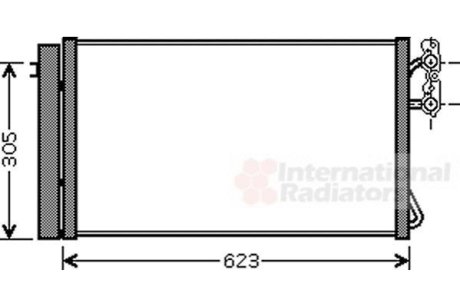 Радіатор кондиціонера BMW1(E87/8)-3(E90/1) DIES Van Wezel 06005296 фото товара