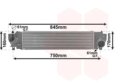 Інтеркулер BMW X1 F48 09/15 > 22 (вир-во) для Van Wezel 06014702 фото товару