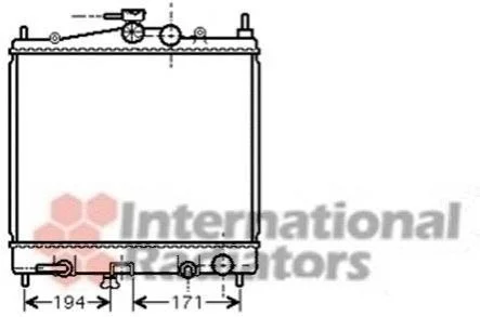 <strong>Радіатор MICRA3/NOTE 12/4/6 AT 03- Van Wezel 13002248 (фото 1)</strong>