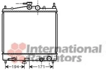 Радіатор MICRA3/NOTE 12/4/6 AT 03- для Van Wezel 13002248 фото товару