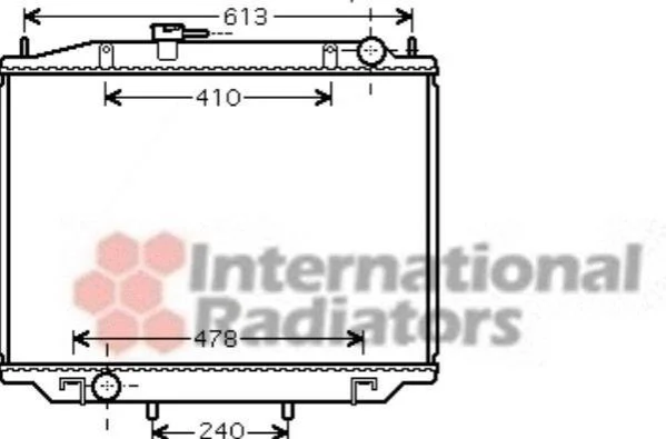<strong>Радіатор охолодження двигуна NISSAN TERRANO2 27TD MT 96-02 Van Wezel 13002300 (фото 1)</strong>