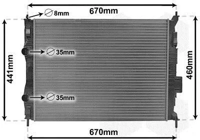 <strong>Радіатор охолодження NISSAN QASHQAI 07>14 Van Wezel 13002413 (фото 1)</strong>