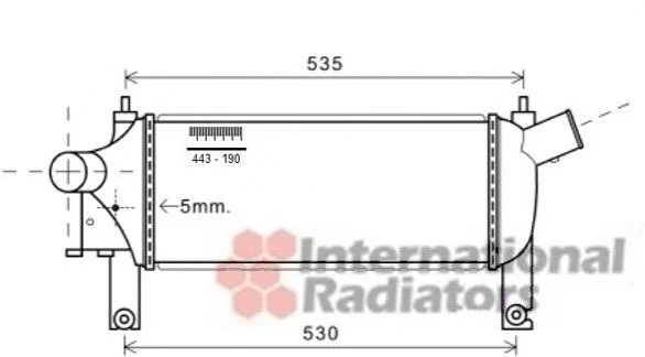 <strong>Інтеркулер NISSAN NAVARA (2005) 2.5 DCI (вир-во) Van Wezel 13004339 (фото 1)</strong>