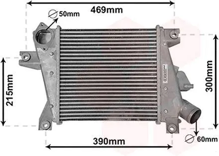 <strong>Інтеркулер NISSAN X-TRAIL (2001) 2.2 DCI (вир-во) Van Wezel 13014700 (фото 1)</strong>