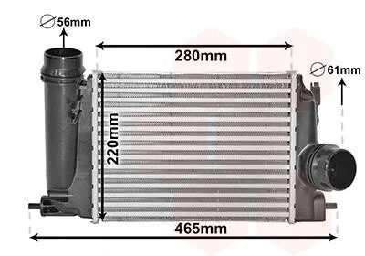 Інтеркулер NISSAN QASHQAI / RENAULT MEGANE для Van Wezel 13014703 фото товара