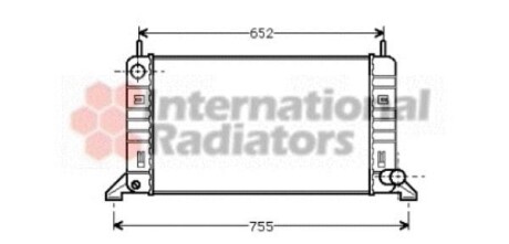 Радіатор охолодження FORD ESCORT / ORION(86-) Van Wezel 18002078 (фото 1)