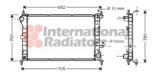 <strong>Радіатор охолодження двигуна FOCUS 14/6/8 MT +AC 98-05 Van Wezel 18002264 (фото 1)</strong>