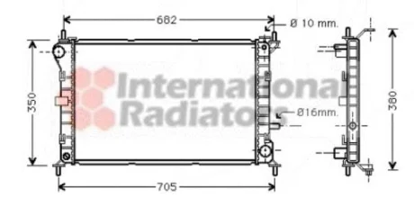 Радіатор охолодження FORD FOCUS 10/98 > 11/04 (вир-во) для Ford Van Wezel 18002265 фото товара