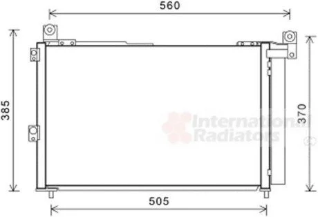 Конденсер кондиціонера FORD RANGER 06/05 > 12 (вир-во) для Van Wezel 18005486 фото товару