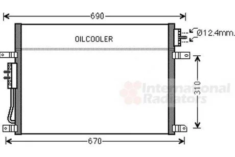 Конденсор кондиціонера JEEP Grand Cherokee для Van Wezel 21005050 фото товара