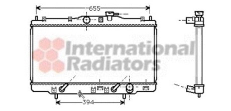 Радіатор охолодження двигуна ACCORD6 18i AT+-AC 98-02 Van Wezel 25002119 фото товару