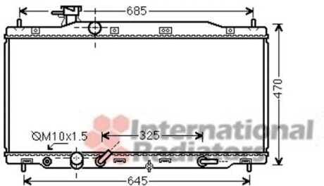 Радіатор охолодження CR-V 20i AT 06- Van Wezel 25002226 фото товару