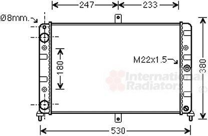 Радіатори вод. охолодж. ВАЗ 2108/9 MT 87- Van Wezel 26002008 фото товара