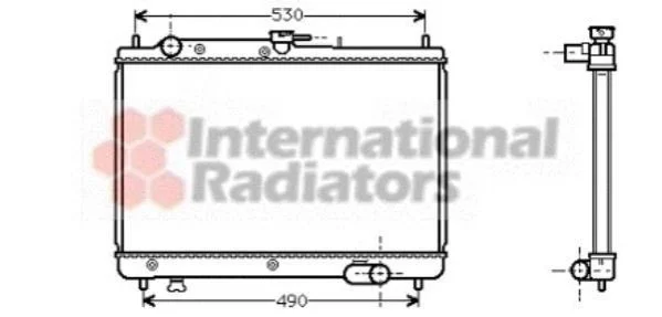 <strong>Радіатор охолодження двигуна 323 13/16/18 MT 89- small Van Wezel 27002066 (фото 1)</strong>