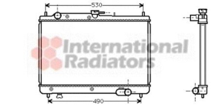 Радіатор охолодження двигуна 323 13/16/18 MT 89- small Van Wezel 27002066 фото товара