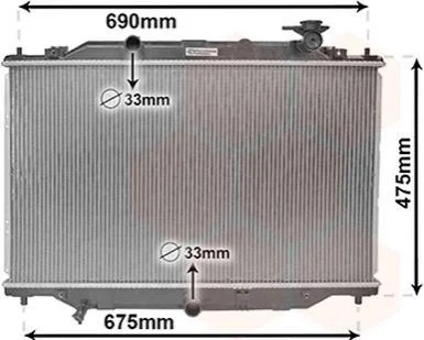 <strong>Радіатор охолодження MAZDA CX-5 (вир-во) Van Wezel 27002270 (фото 1)</strong>