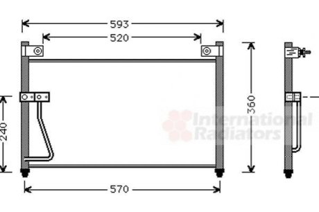 Конденсор кондиціонера MAZDA 626 ALL 97- Van Wezel 27005126 фото товара