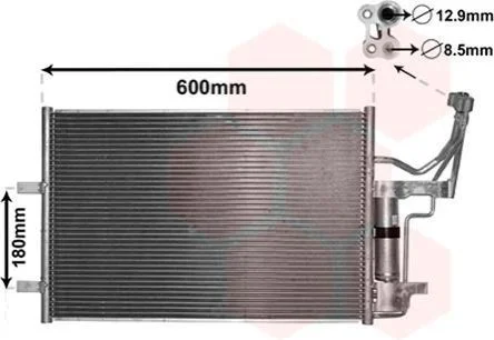 <strong>Конденсор кондиціонера MAZDA 3/5 ALL 03- Van Wezel 27005184 (фото 1)</strong>
