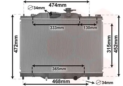 <strong>Радіатор охолодження MAZDA CX-3 15 > 21 (вир-во) Van Wezel 27012700 (фото 1)</strong>