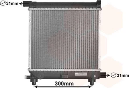 <strong>Радіатор охолодження двигуна W124/W201 MT 18/20/23-AC Van Wezel 30002039 (фото 1)</strong>