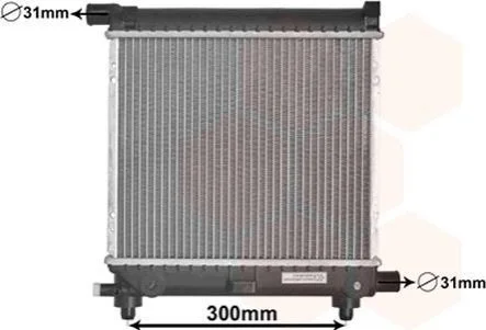 Радіатор охолодження двигуна W124/W201 MT 18/20/23-AC для Van Wezel 30002039 фото товару