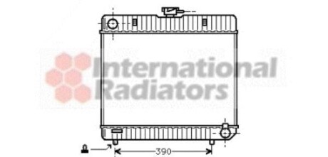 Радіатор охолодження двигуна MB W123/W126 MT 76-84 Van Wezel 30002042 фото товару