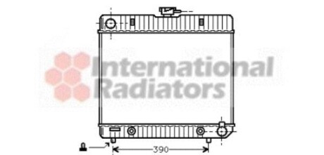 Радіатор охолодження двигуна MB W123 23/28 AT 76-85 Van Wezel 30002043 фото товару