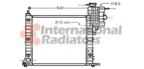 Радіатор (вир-во) для Van Wezel 30002264 фото товару
