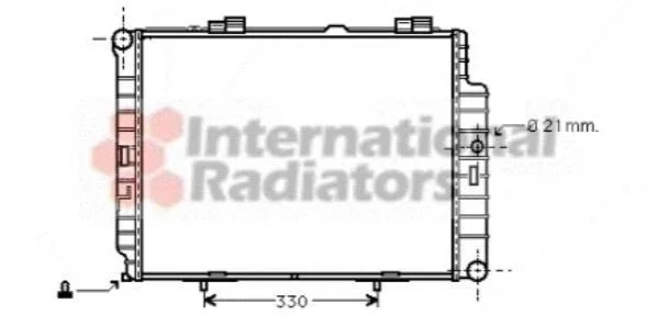 <strong>Радіатор охолодження MERCEDES E II (210) (вир-во) Van Wezel 30002287 (фото 1)</strong>