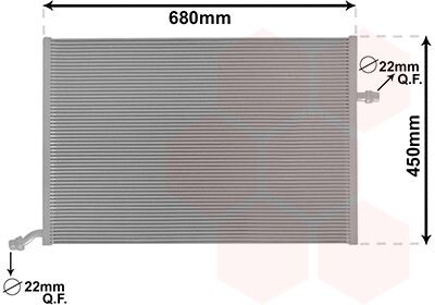 Радіатор охолодження MERCEDES C W205 4/14>18 Van Wezel 30002712 фото товару