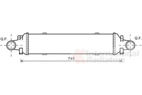 Інтеркулер MERCEDES SERIE 204/ CLAS/ GLK (вир-во) для Van Wezel 30004593 фото товару