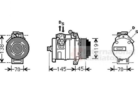 Компресор кондиціонера Van Wezel 3000K530