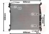 <strong>Радіатор охолодження MERCEDES GL-CLASS X 166 (12-) (вир-во) Van Wezel 30012704 (фото 1)</strong>