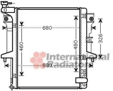 Радіатор (вир-во) для Mitsubishi Van Wezel 32002202 фото товара