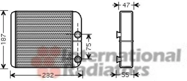 <strong>Радіатор обігрівача MITSUBISHI L200/GALANT5 ALL 96-03 (вир-во) Van Wezel 32006186 (фото 1)</strong>