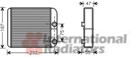 Радіатор обігрівача MITSUBISHI L200/GALANT5 ALL 96-03 Van Wezel 32006186 фото товара