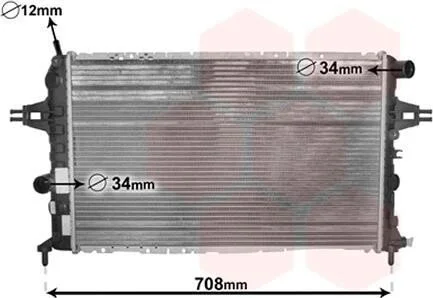 <strong>Радіатор охолодження двигуна ASTRAG 1.7 TD / 2.0 DTi MT Van Wezel 37002252 (фото 1)</strong>
