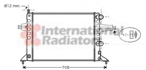 <strong>Радіатор ASTRA G 1.2 MT -AC 98-04 Van Wezel 37002257 (фото 1)</strong>