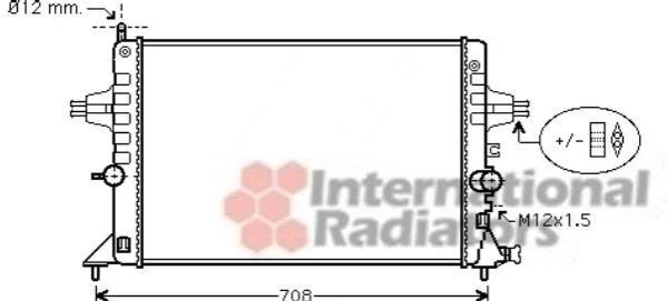 <strong>Радіатор охолодження OPEL ASTRA G (98-) 1.6i (вир-во) Van Wezel 37002440 (фото 1)</strong>