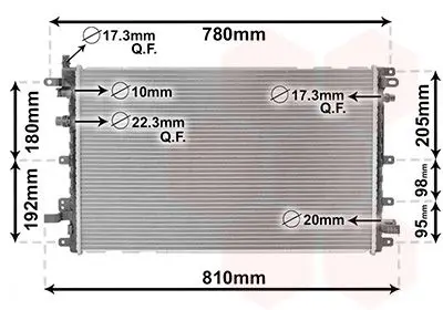 <strong>Радіатор охолодження CHEVROLET VOLT (вир-во) Van Wezel 37002653 (фото 1)</strong>