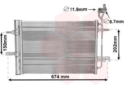 Радіатор кондиціонера Van Wezel 37005620 фото товара