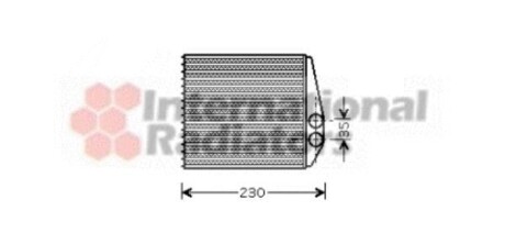 Радіатор опалювача VECTRA C/SIGNUM/SB9-3 02- Van Wezel 37006355 фото товару