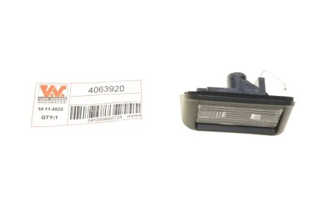 Підсвістка номерного знаку для Van Wezel 4063920 фото товару