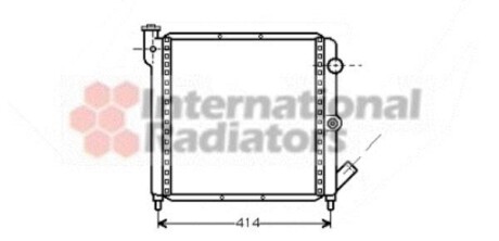 Радіатор охолодження двигуна R5/R9/R11/EXPRESS I 84-91 Van Wezel 43002063 фото товара