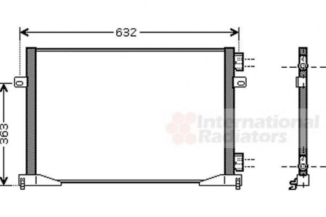 Радіатор кондиціонера Van Wezel 43005400 фото товара