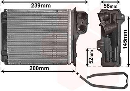 Радіатор пічки Van Wezel 43006398 (фото 1)